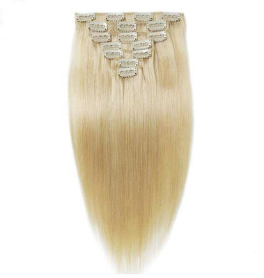 Chine Agrafe blonde de Vierge dans des prolongements de cheveux, agrafe de cheveux des prolongements 100 de cheveux dedans fournisseur
