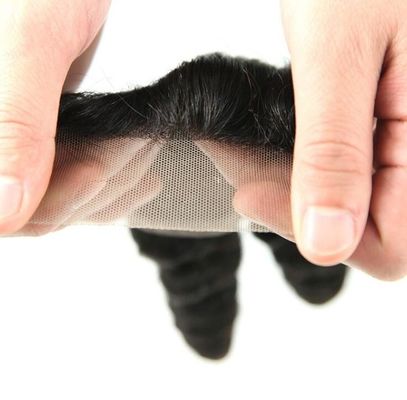 Chine Les cheveux véritables de perruque de fermeture de dentelle du doux 4 x 4 sans Chemiacal ont traité fournisseur