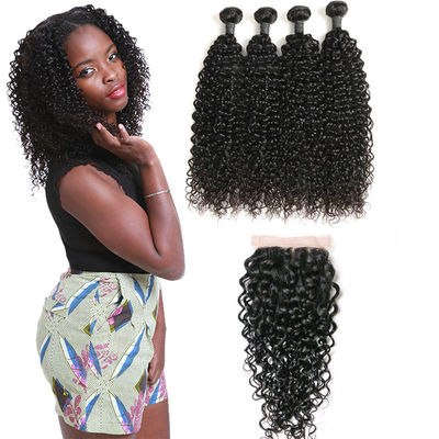 Chine 18 pouces 4 paquets de prolongements malaisiens de cheveux de Vierge aucune densité adaptée aux besoins du client par embrouillement fournisseur