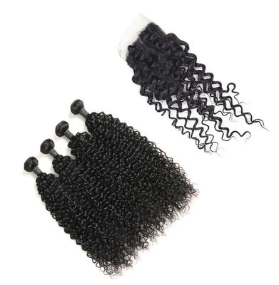 18 pouces 4 paquets de prolongements malaisiens de cheveux de Vierge aucune densité adaptée aux besoins du client par embrouillement fournisseur