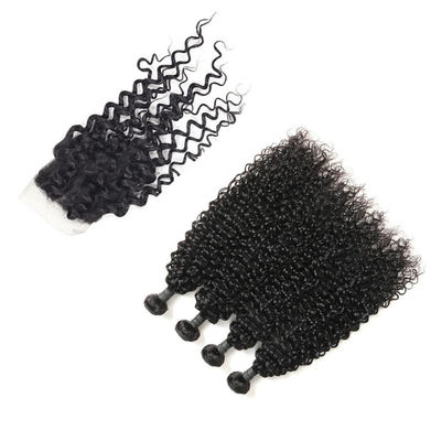 18 pouces 4 paquets de prolongements malaisiens de cheveux de Vierge aucune densité adaptée aux besoins du client par embrouillement fournisseur