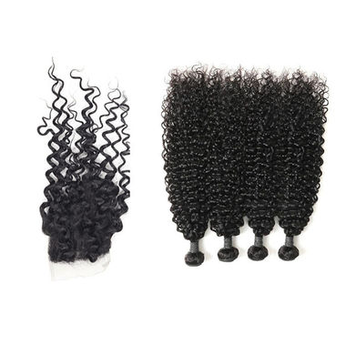 18 pouces 4 paquets de prolongements malaisiens de cheveux de Vierge aucune densité adaptée aux besoins du client par embrouillement fournisseur