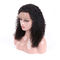 Bouclé frisé de Vierge de 16 pouces de cheveux de perruques mongoles de dentelle avec la dentelle transparente fournisseur